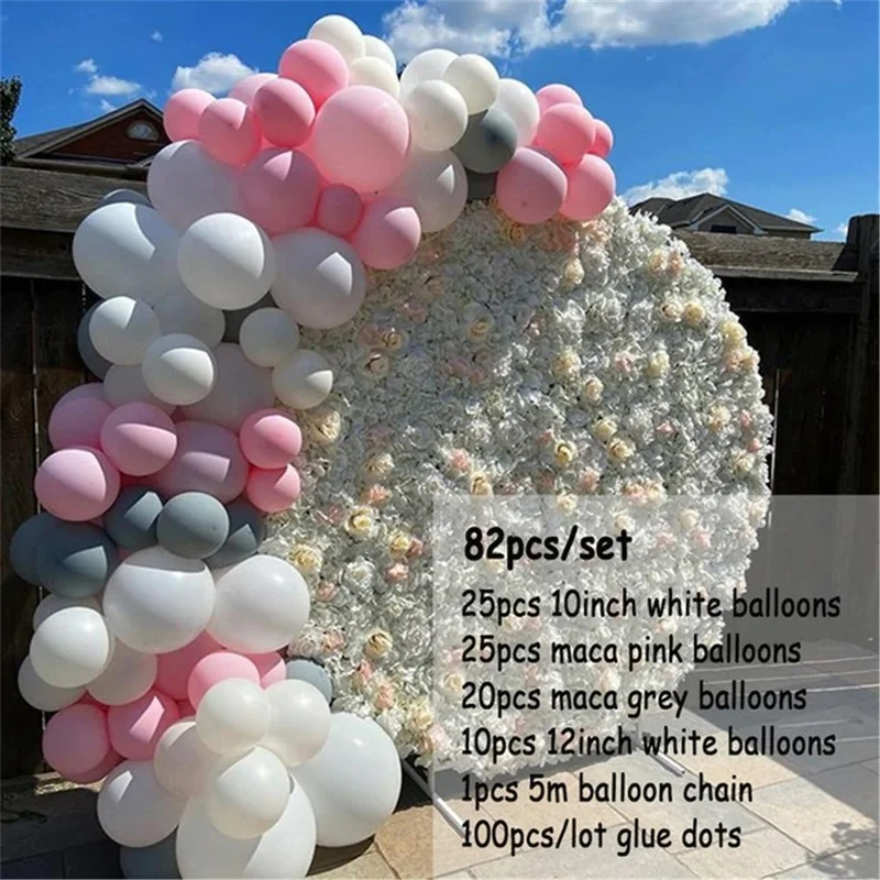 

Macaron Balloons Garland Arch Rose Gold Confetti Ballon Decoration Wedding Birthday Party Decor Kids Baby Shower Balloon Arch