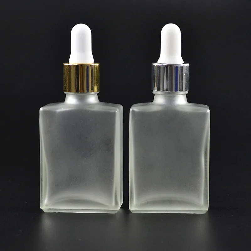 400 шт 50 мл пустые прозрачные прямоугольные стеклянные бутылки с бамбуковой