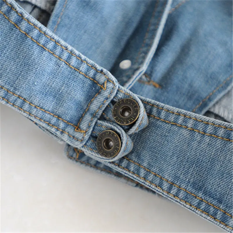 

2021 Summer Fashion Hooded Waistcoats Denim Vest Women Sexy Halter Sleeveless Jean Jacket Female Slim Vest Femme Coat