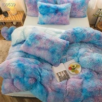 new luxury shaggy super soft coral fleece warm cozy princess bedding set fluffy plush duvet cover flatfitted sheet pillowcases