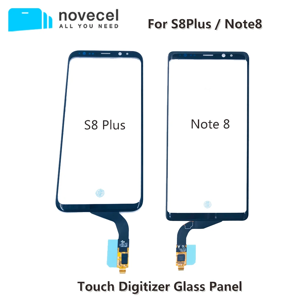 

NOVECEL для Samsung Galaxy S8 plus G955 Note8 N950 сенсорный экран дигитайзер стеклянная панель Переднее стекло сенсор сенсорный экран