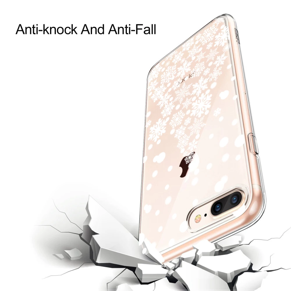Снежный Мягкий силиконовый чехол для Apple iPhone 8 7 7Plus 6 6S Plus 5S SE 5C 4 чехол s iPhone X XS Max XR 11Pro Shell Рождество лучший