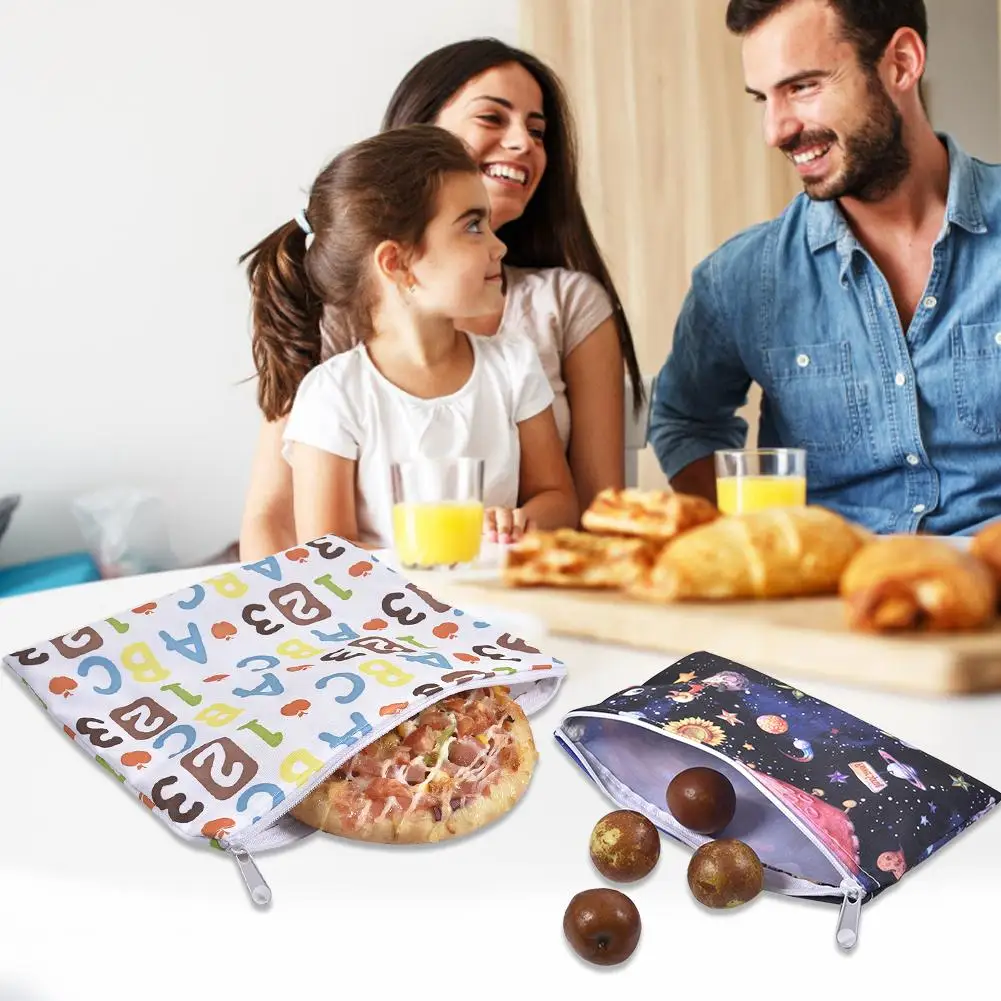 3 шт Многоразовые Пакеты для закусок Сэндвич хлеб водонепроницаемая сумка мытья