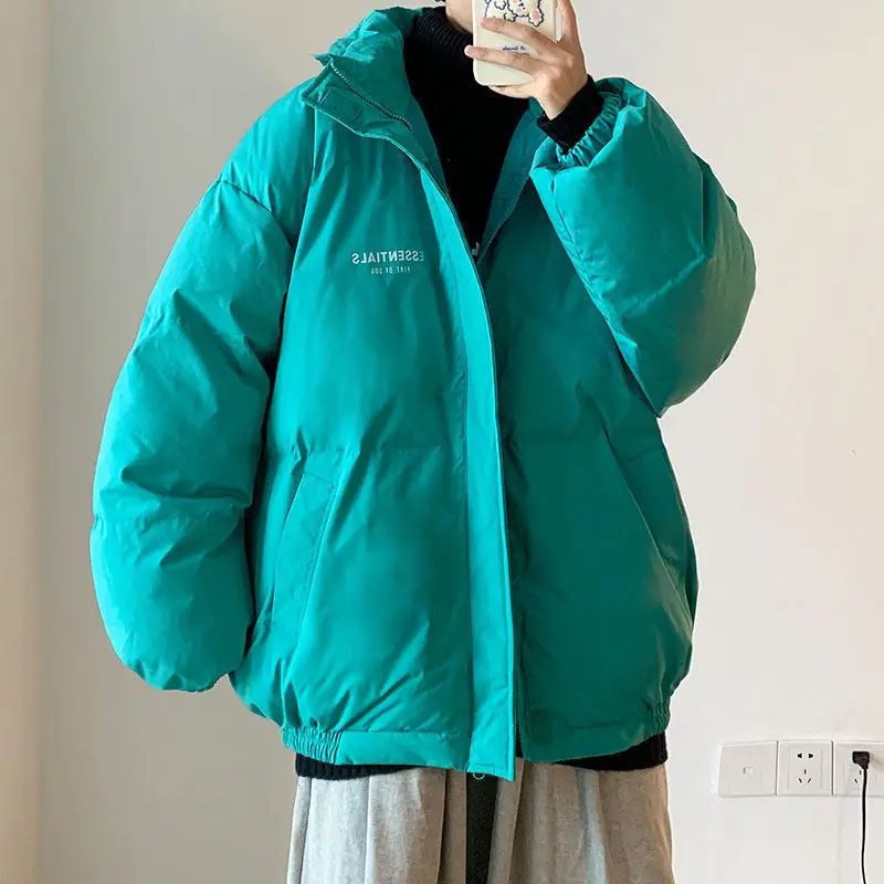 New Winter Cotton-padded Clothes for Men and Women Thicken Couples Cotton-padded Jacket Coats Loose and Versatile Bread Clothes