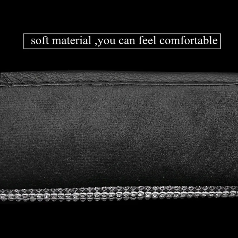 

Seat Belt Shoulder Pads Car Shoulder Pad 2Pcs Bling For Car For Jeep SUV Seat Belt Strap