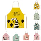 Фартук детский с рисунком зебры и альпаки, кухонные аксессуары для выпечки, кухонный фартук