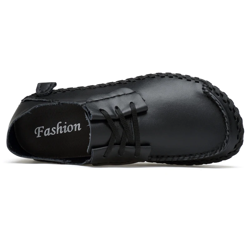 Sycatree Autumn Summer Cow Leather Casual Shoes for Men Outdoor Fashion Men's Business Driver Sneakers Plus Size 38-46 | Обувь