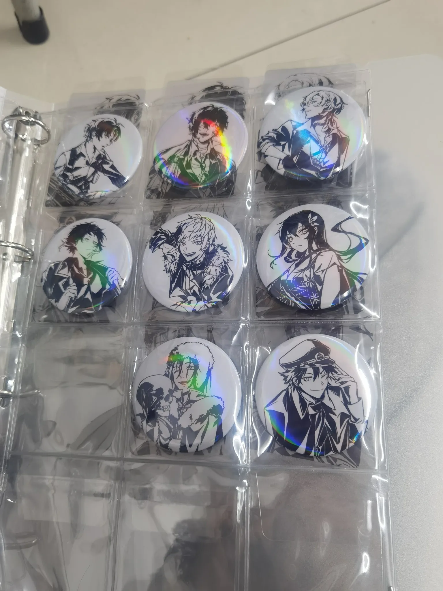 

Anime Bungo Stray Dogs Dazai Osamu Nakahara Chuuya Badge Souvenir Button Brooch Pin Medal Metal Medal Cute Collectible Xmas Gift