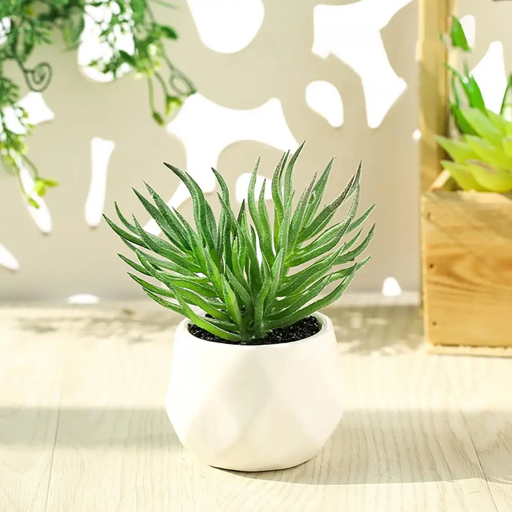 Искусственные растения суккуленты Горшечное моделирование с цветочным горшком
