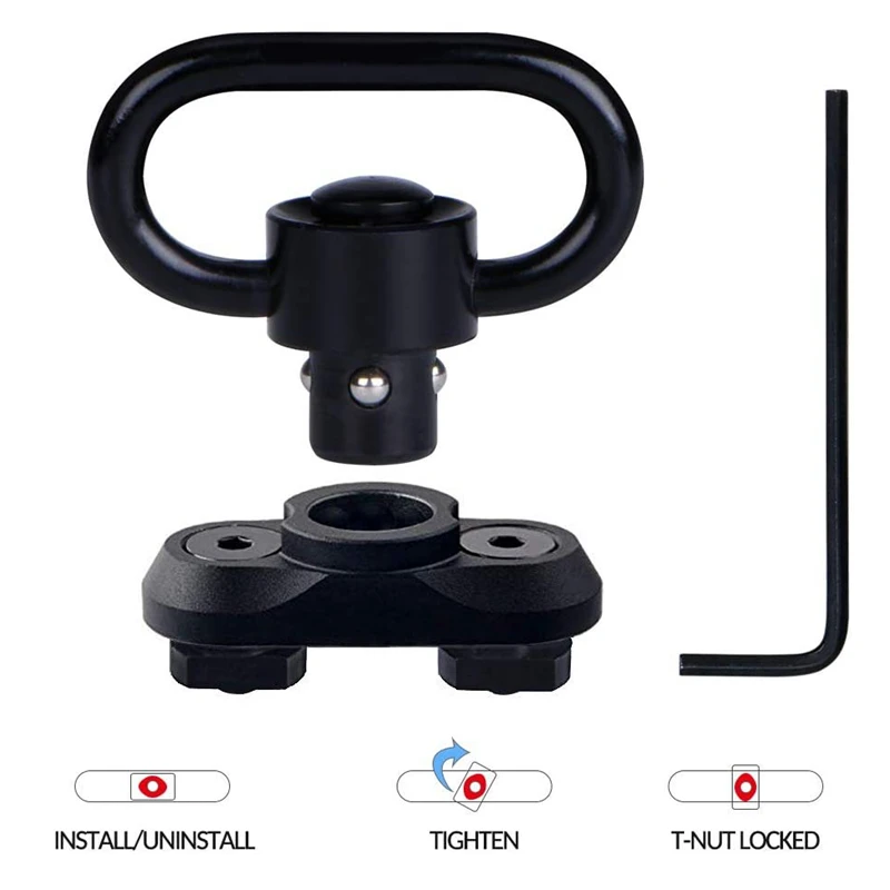 Шарнирный адаптер M-Lok QD двухточечное быстросъемное крепление 1-1/4 дюйма 1 25 35 мм