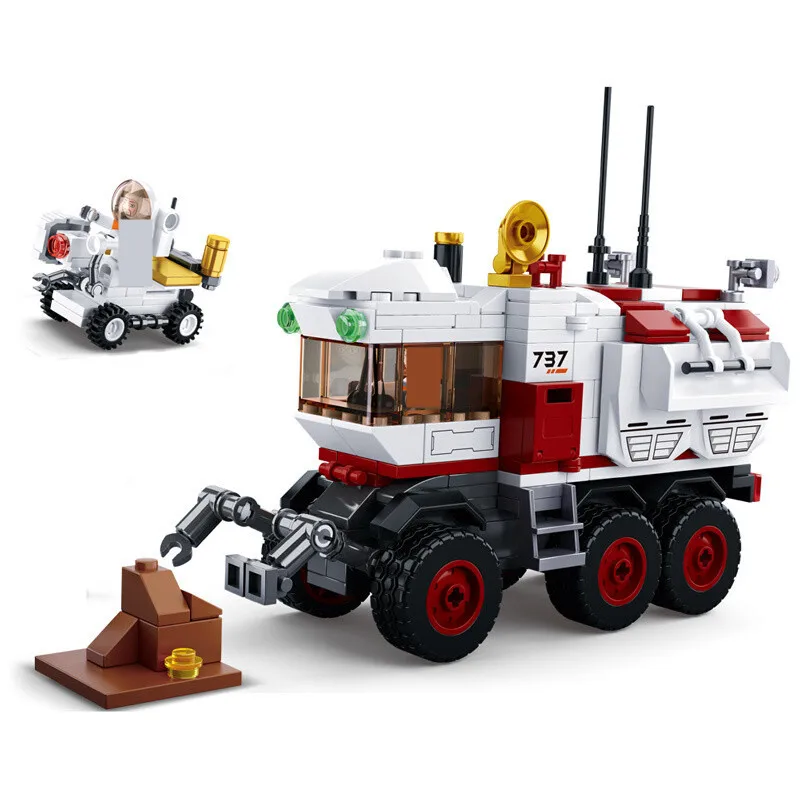 

Mars Rover Space Rocket Spaceship Space Shuttle Ship Plant Car Figures Model Building Block Kit Educational Toys for Children