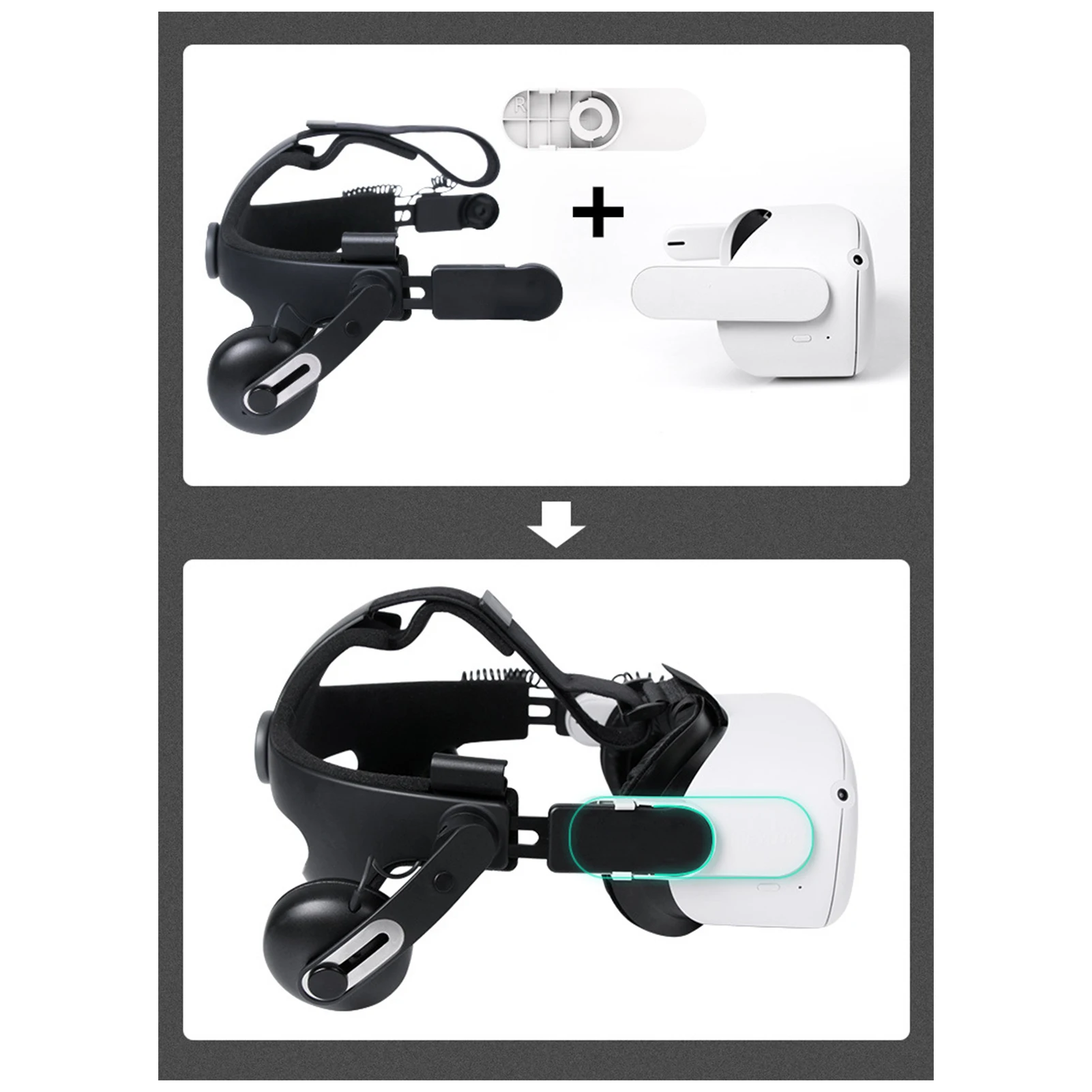 Комплект аудио-адаптера умный разъем для Oculus Quest 2 головной повязки HTC VIVE повязка