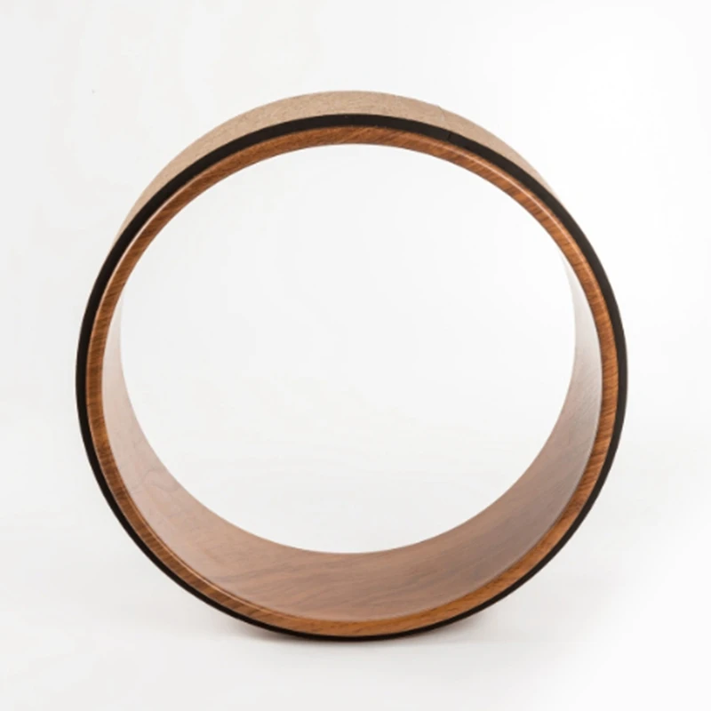 Колесо для йоги опорное колесо массажное спины Пилатес круг пробковое дерево