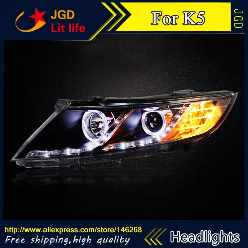 Автомобильный Стайлинг светодиодный чехол HID для фар Rio KIA RIO K5 фары 2011 2014