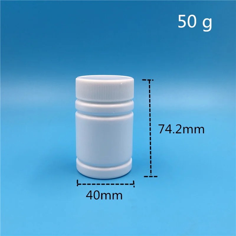 

Free Shipping 30g 50g 80g 120g White Plastic Empty Bottles Jar Creams powders bath salts Empty Cosmetic Containers 50 pcs