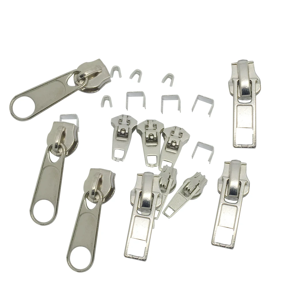

44x Instant Zipper Repair Kit Zip Sliders Stops Removable Replacement
