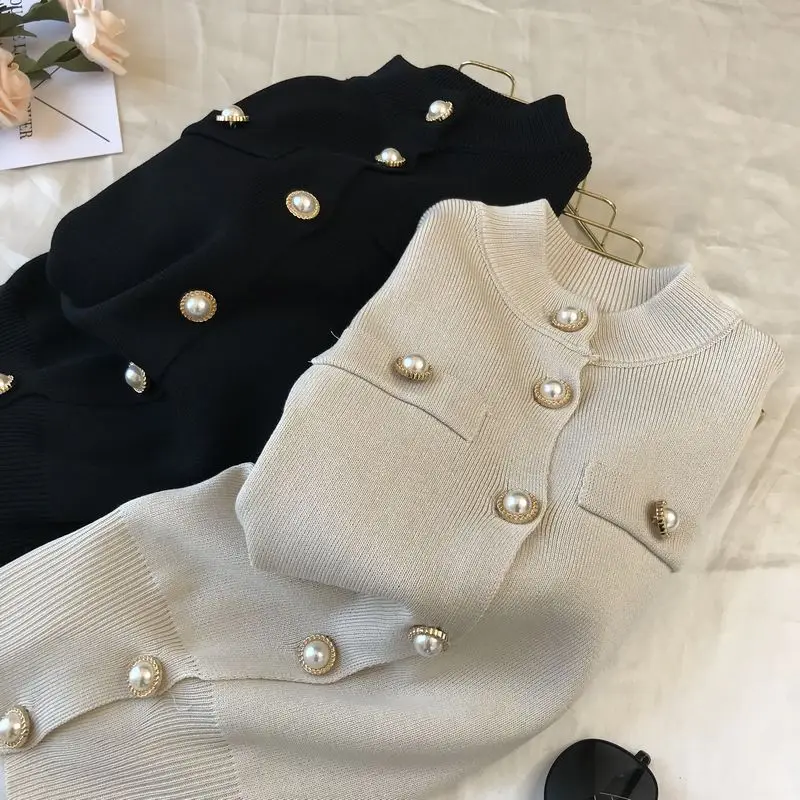 Повседневная осенне-зимняя женская обувь толстый свитер пуловеры Длинные рукава