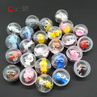 10pcs d28mm plastic ps vending capsule toys with various different figure toy ramdom mix surprise balls kids for vending machine
