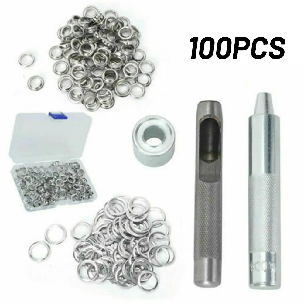 DIY 100 set eyelets with washer 10mm diameter eyelet pliers eyelet tool