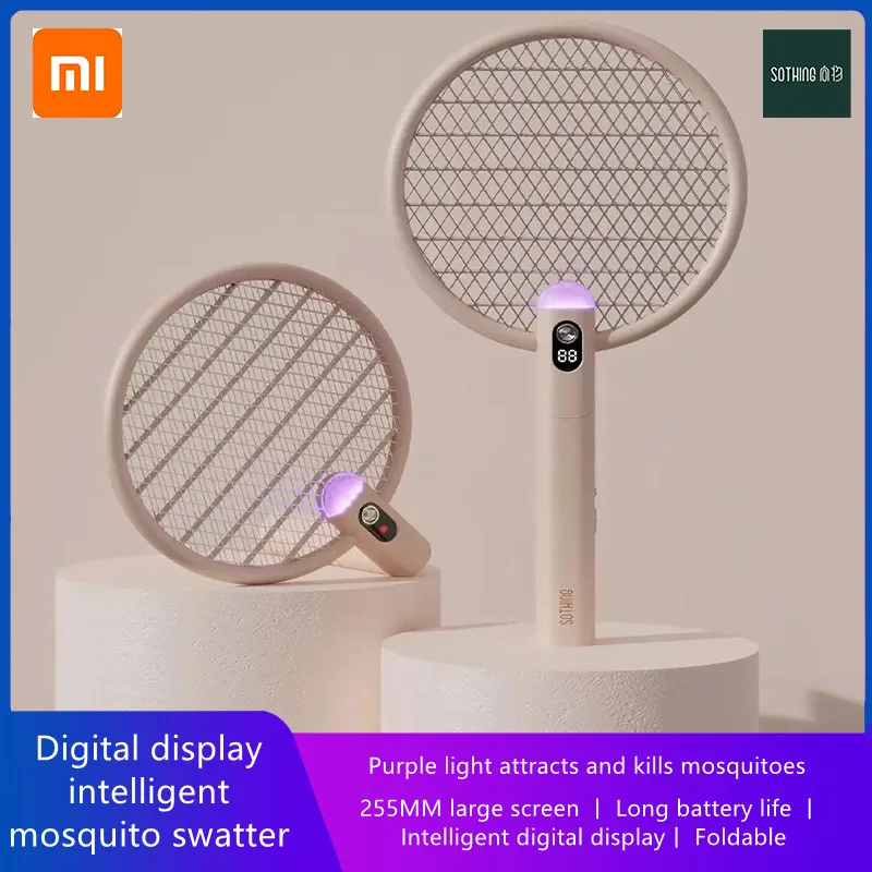 

Xiaomi Youpin Electric Fly Swatter Killer with UV Light USB Rechargeable LED Light Summer Mosquito Catcher Racket Insect Killer