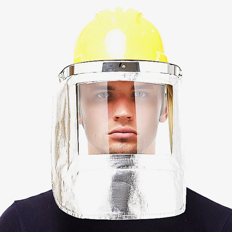 

Safety Helmet with Aluminum foil Face Visor Heat insulation fireproof Full Face Protection Work Hard Hat shield Industry welding