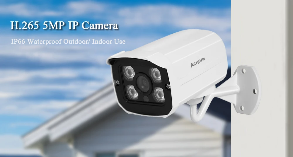 AZISHN 5MP HD IP камера безопасности H.265 Hi3516E+ SONY IMX335 сенсор Открытый IP66 водонепроницаемый CCTV камера домашнего наблюдения Onvif