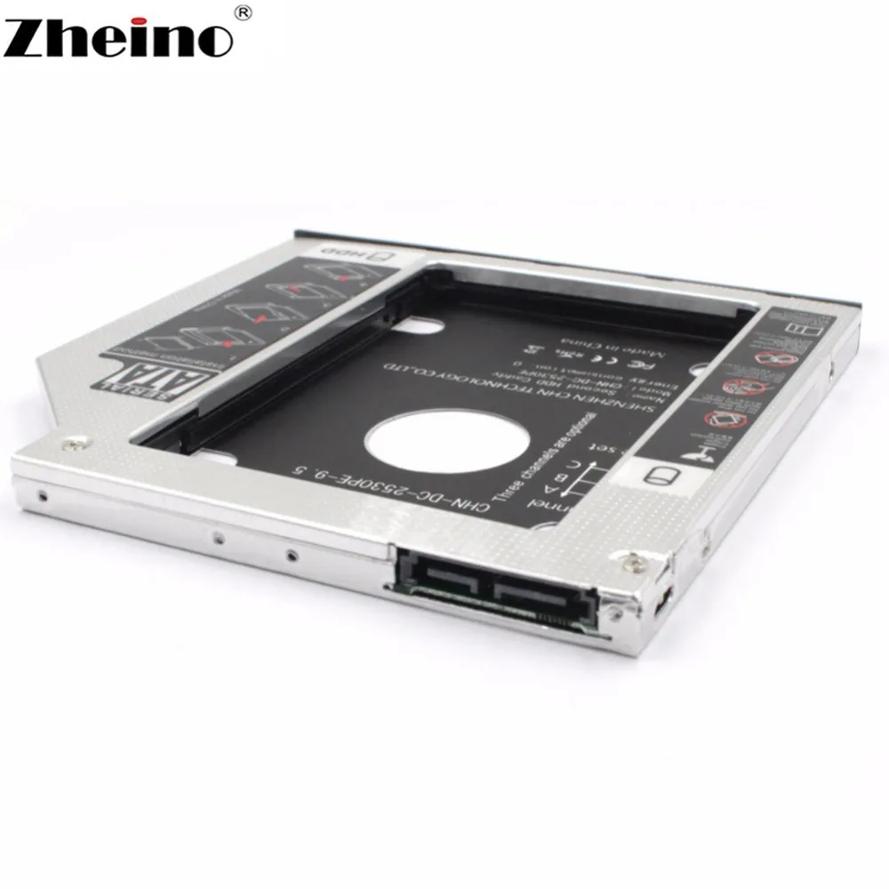 Zheino SATA HDD Caddy 9,5 мм 12,7 мм 9,0 мм 2nd SATA HDD/SSD адаптер подходит 2," жесткого диска SATA HDD SSD для ноутбука ODD DVD/CD-ROM Optibay