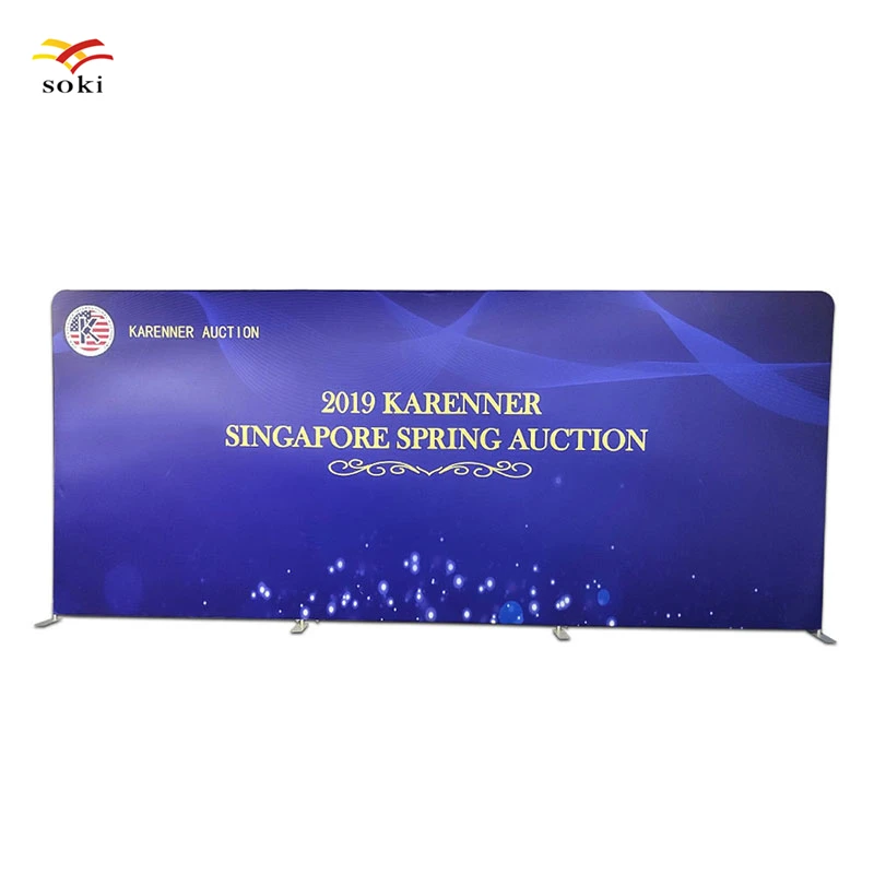 20ft Custom Shape Single Side Print Exhibition Trade Show Booth Stand Tension Fabric Stage Backdrop Decor Mural Display Banner | Дом и сад