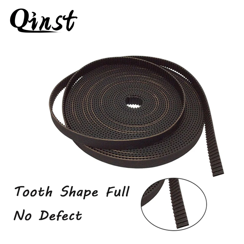 Открытый синхронный ремень синхронизации Qinst GT2 ширина 2 6 мм резиновая небольшая