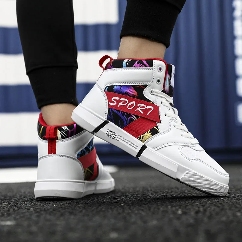 Кроссовки X женские высокие с ярким принтом Повседневная теплая хлопковая обувь