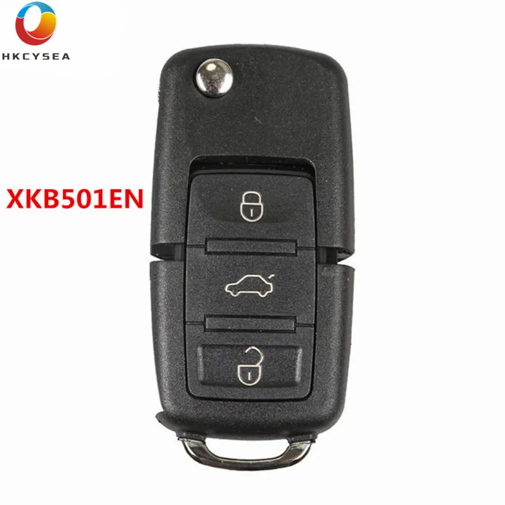 HKCYSEA 3 кнопки дистанционного ключа для VW B5 Стиль Английская Литература Xhorse VVDI ключ