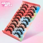 Ресницы 510 пар 3D норковые ресницы пушистые мягкие объемные натуральные длинные перекрестные Накладные ресницы Многоразовые ресницы для макияжа