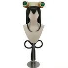 Парик для косплея Asui Tsuyu из мф Моя геройская Академия, длинный темно-зеленый, прямой, с шапочкой и головным убором, 80 см