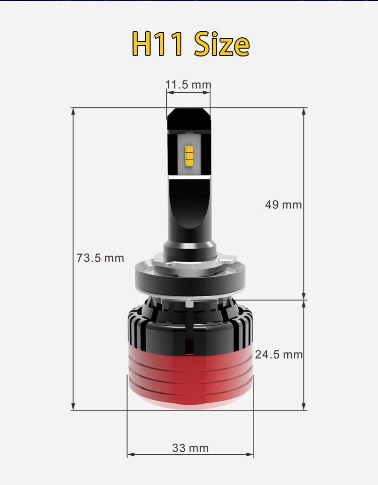 Мини Philips-ZES светодиод H1 H4 H7 H8 H9 H11 9005 9006 9012 HB3 HB4 HIR2 Ultinon Эфирное светодиодный автомобиль 6000 К белый свет фар авто