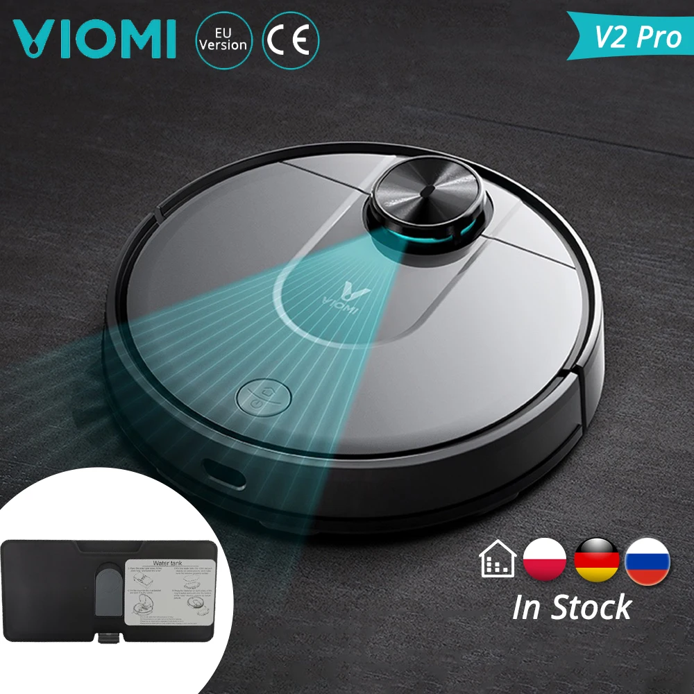 Умный робот пылесос VIOMI V2 Pro с функциями мощное всасывание LDS датчик лазерная