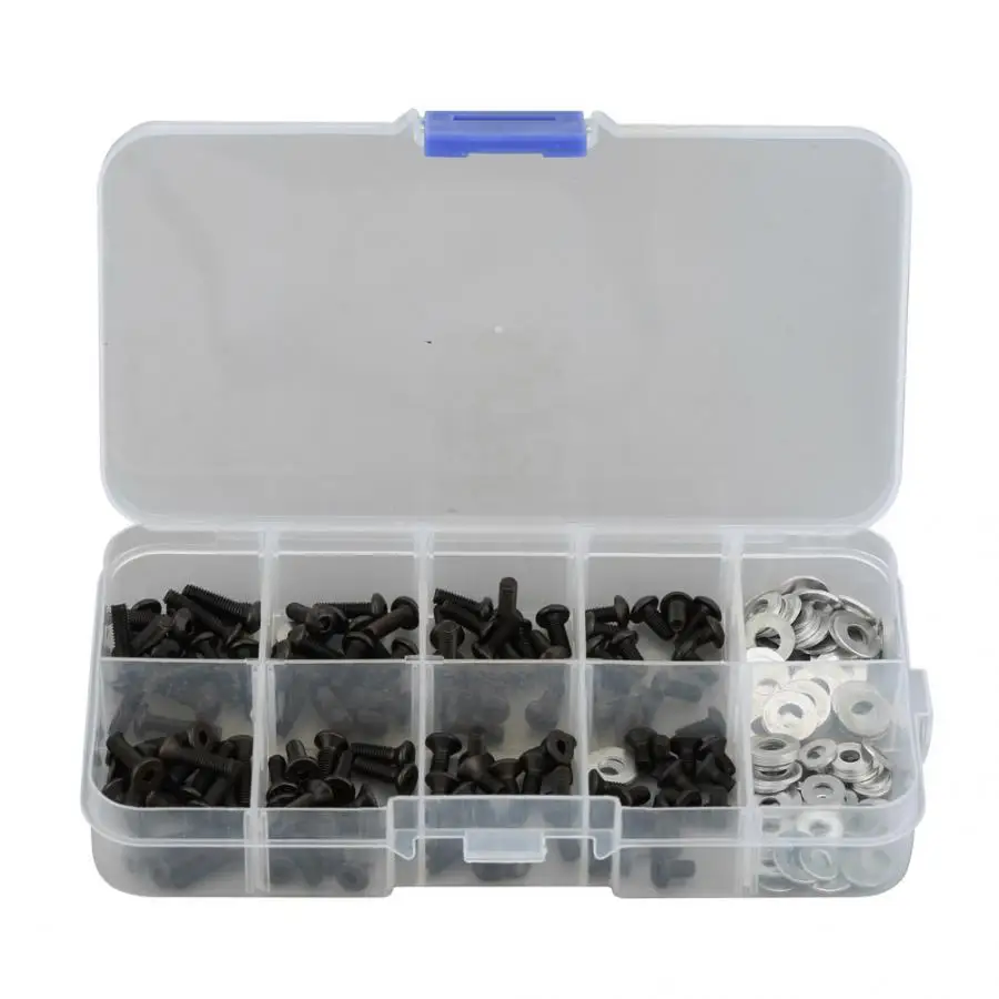 180 шт/270 шт плоские/винты с круглой головкой набор в коробке ремонтный