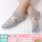Сетчатые шелковистые ультратонкие невидимые прозрачные хлопковые короткие носки из стекловолокна Мультяшные женские Чулочные изделия 1 пара = 2 шт. 220