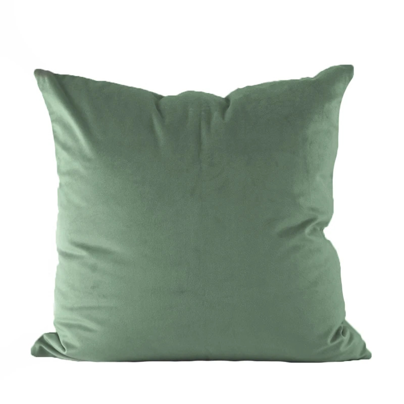 Dusty Green Essie Home Зеленый Темно-Синий Янтарный Бархатный Чехол для подушки матовое бархатное покрытие для Диванный домашний декор - Цвет: Dusty Green