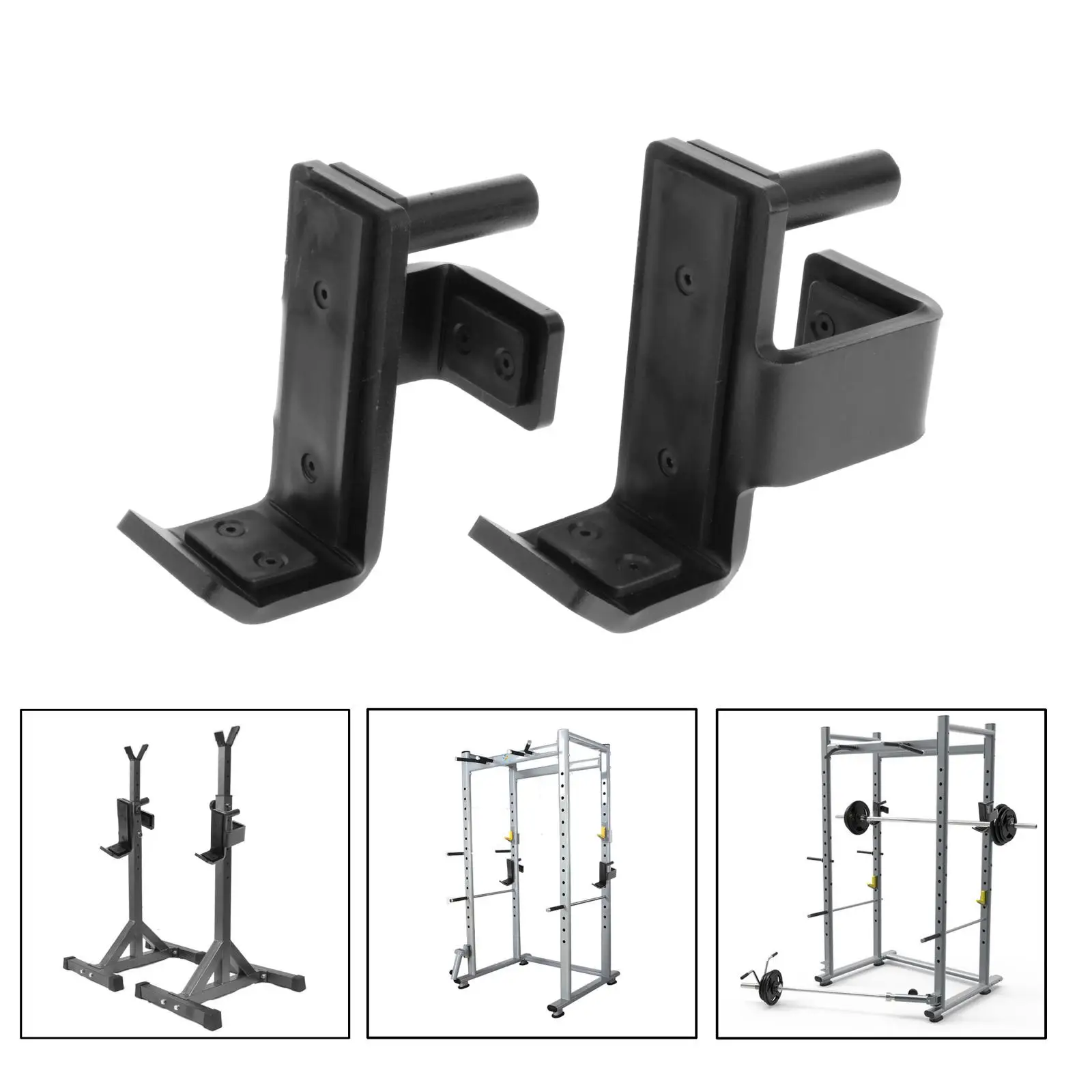 

Squat Rack J Hook Safety Steel Hook Power Rack J Cup 70mm Pipe Gym Gantry Frame Fitness Squat Bench Weight Barbell Bar Bracket