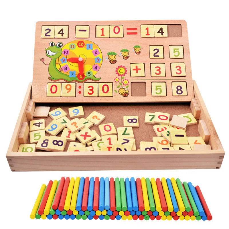 

Многофункциональные цифровые вычисления, учебные пособия для раннего обучения в детском саду и школе, Обучающие деревянные игрушки для дет...