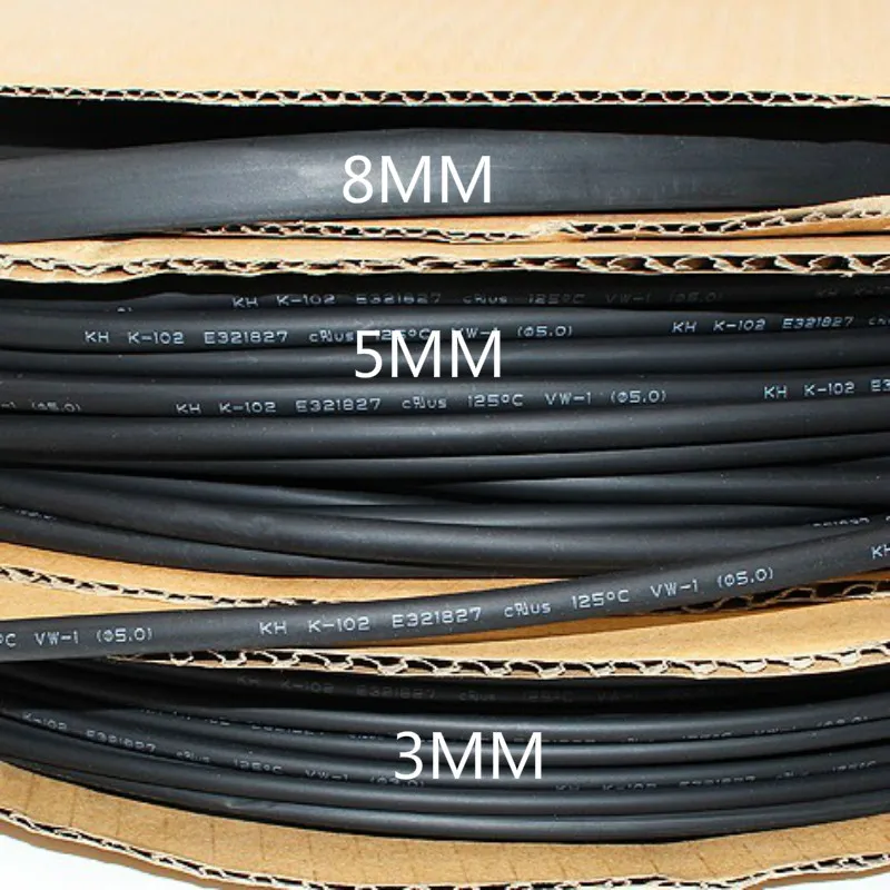 Термоусадочная трубка для электромобиля 10 метров защитная диаметр 8 мм 5 3 |