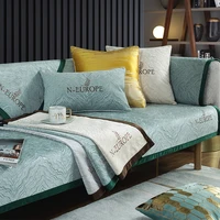 chenille sofa cushion four seasons universal nordic luxury non slip modern fabric sofa cover wholesale customize slipcover