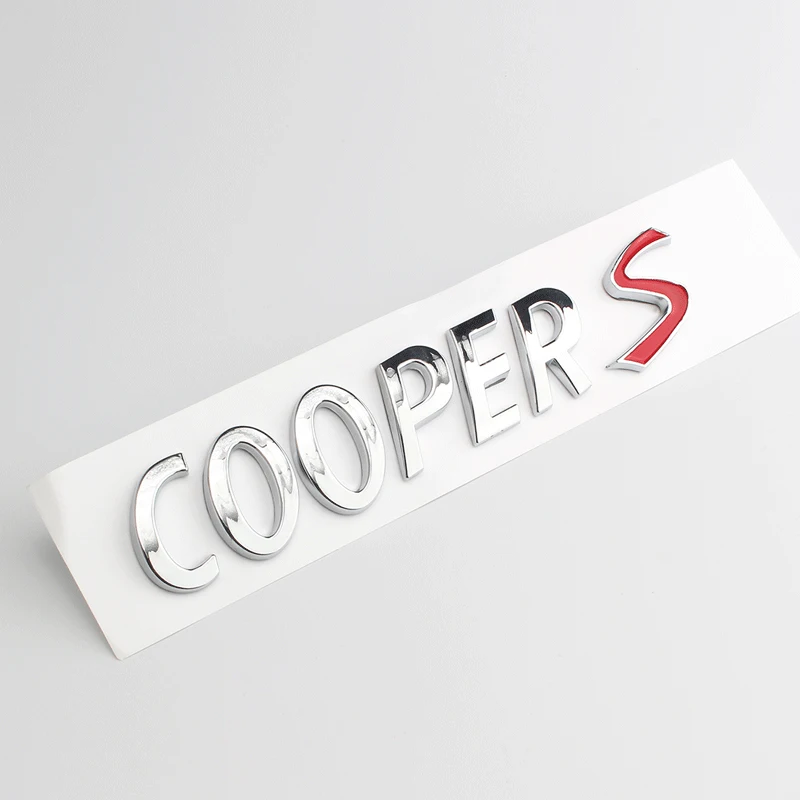

Car Stickers For Mini CooperS R55 R56 R60 R91 F55 F56 F60 Rear Trunk Tail Emblem Sticker Car Styling Stickers