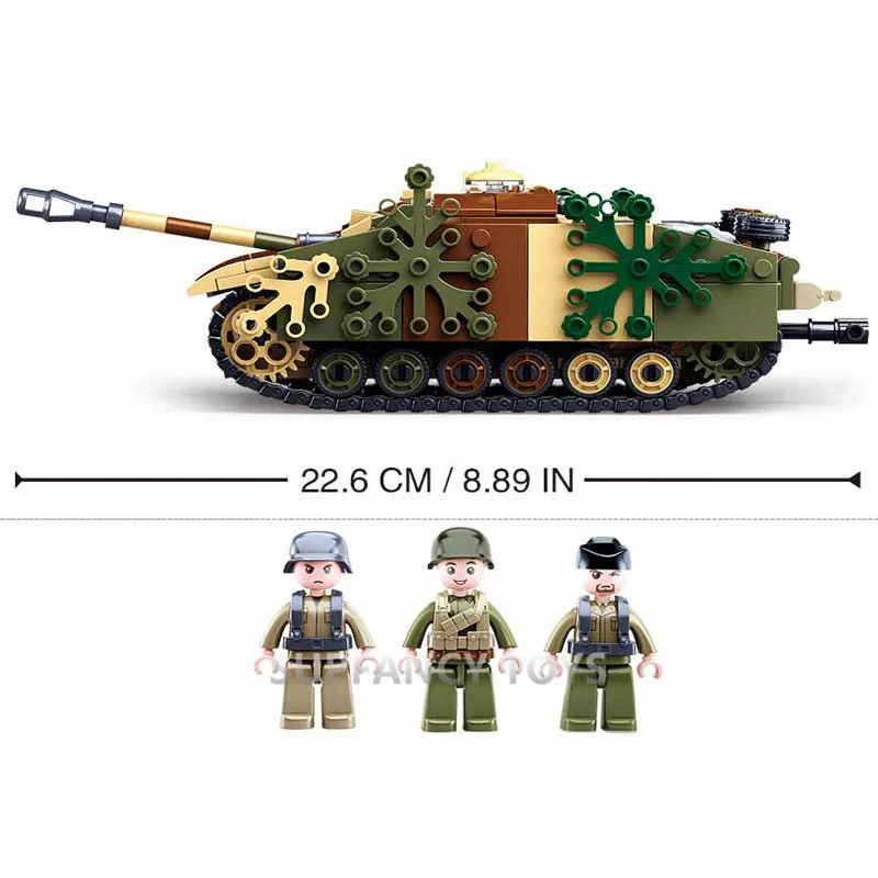 Набор строительных блоков WW2 Stug III 524 шт