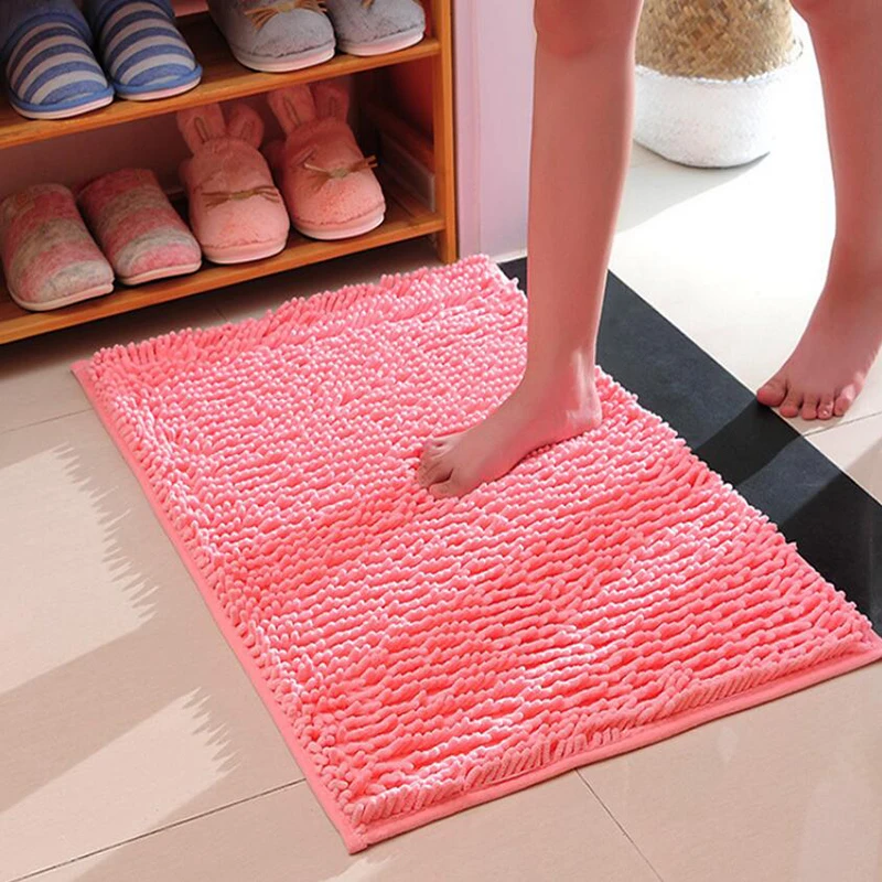 Горячая Распродажа шенилловый ковер нескользящий коврик для ванной комнаты с
