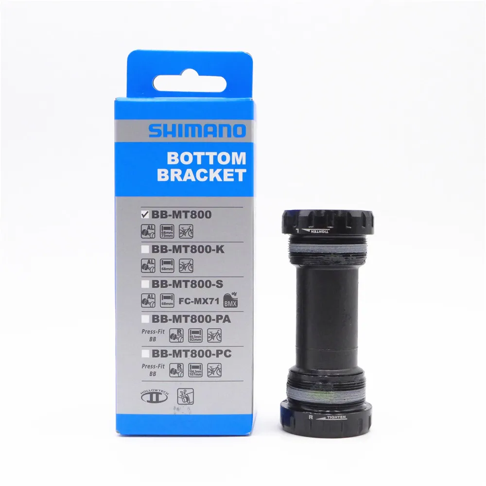 

Кронштейн Shimano XT BB-MT800 для горного велосипеда с резьбой, ширина корпуса 68/73 мм, IBBMT800B