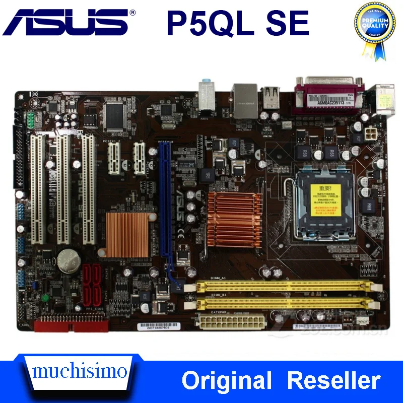Разъем LGA 775 для ASUS P5QL SE оригинальная б/у настольная материнская плата Intel P45 DDR2 USB2.0