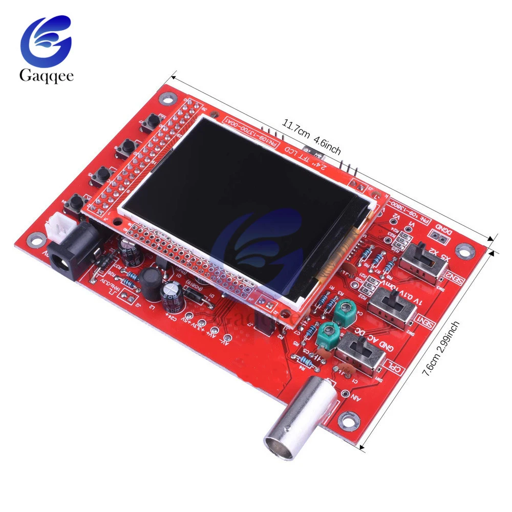 2,4 “осциллограф цифровой TFT с зондом Аллигатор тестовый зажим для Arduino ARM Detection Development Board Собранный 2,4 дюймов
