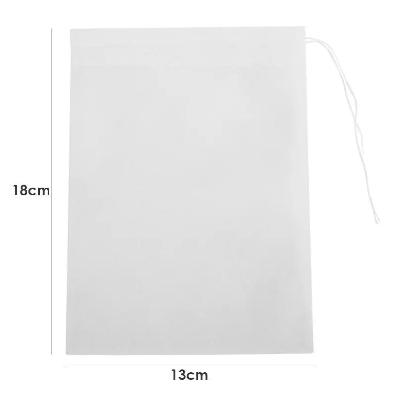 13X18cm 50pcs 50/100pcs пустая Ароматические Чай сумки Нетканый шнурок для заварки травы свободные Кофе фильтрующим мешком инструменты Дома небольшие мешки для хранения - Цвет: 13X18cm 50pcs
