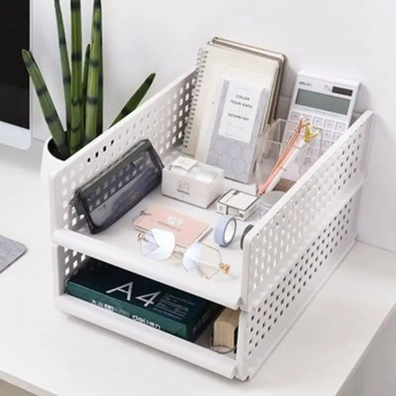 Складные Выдвижные Ящики для хранения Организатор одежды шкаф штабелируемые